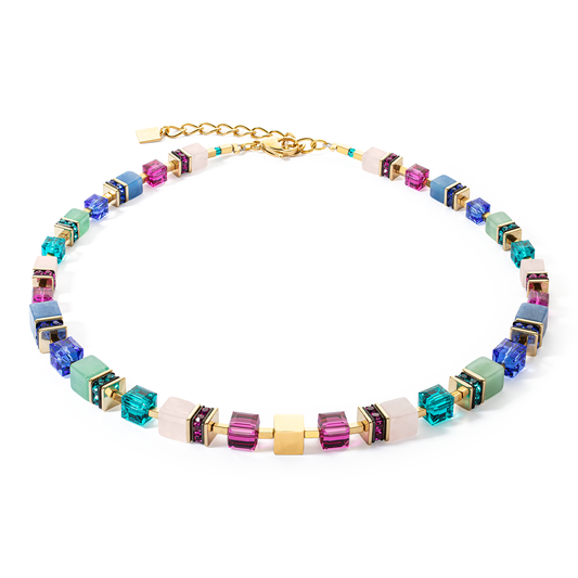 Multicoloured gemstone necklace - Carathea jewellers