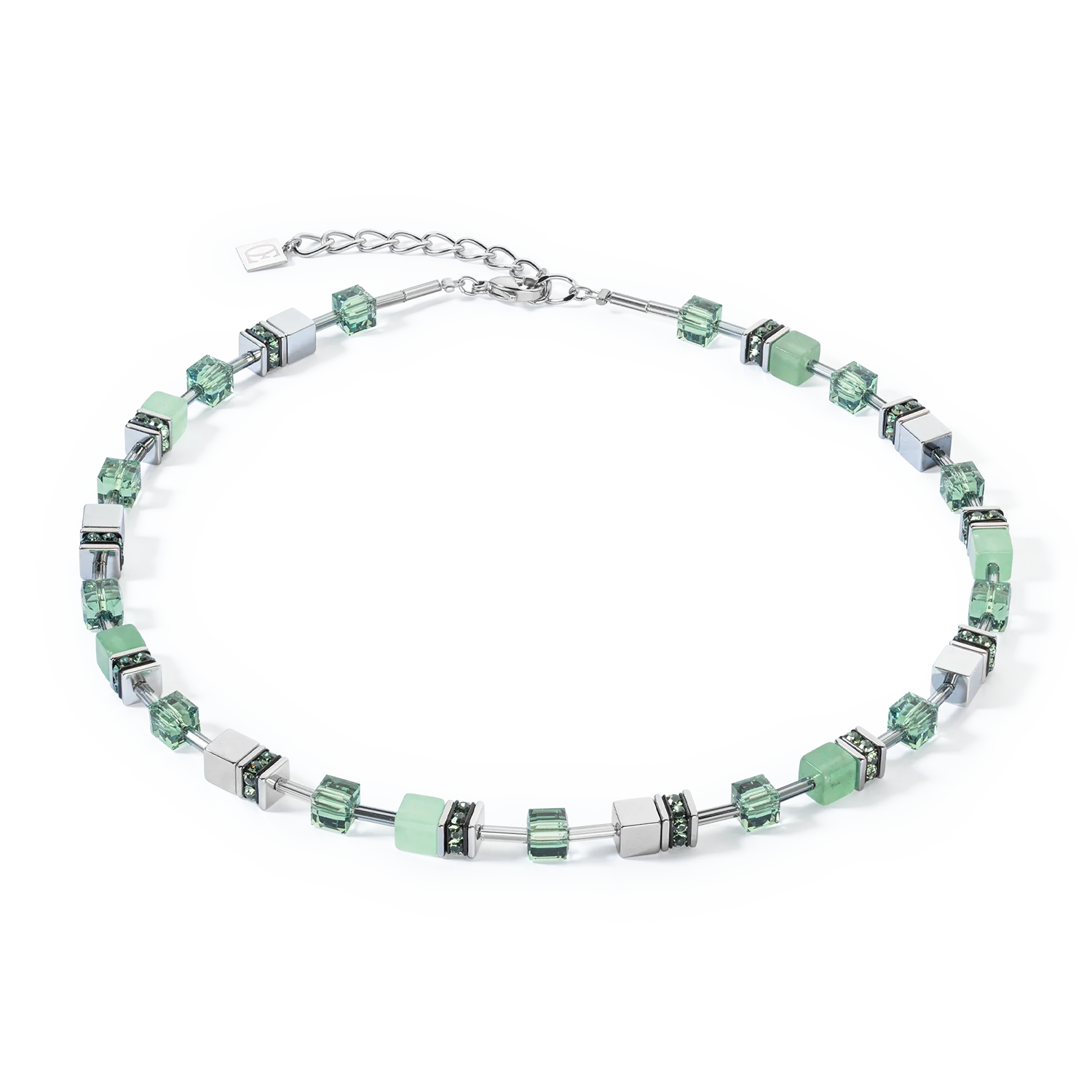 Coeur de Lion Precious Necklace in Green - Carathea