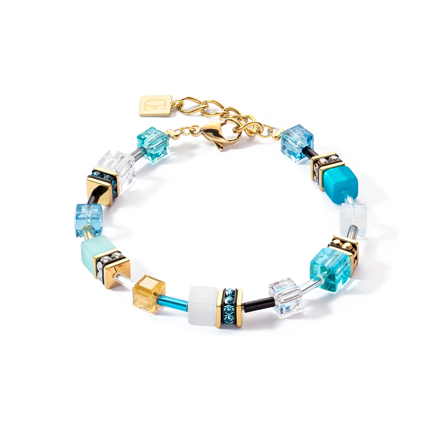 Coeur de Lion Iconic Bracelet in Turquoise-Gold 2838/30-0616