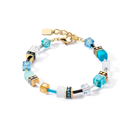 Coeur de Lion Iconic Bracelet in Turquoise-Gold 2838/30-0616