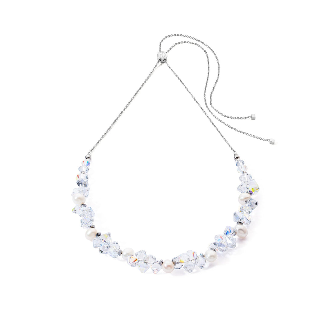 ladies crystal and pearl necklace | Carathea jewellers