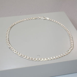 silver curb anklet | Carathea jewellers