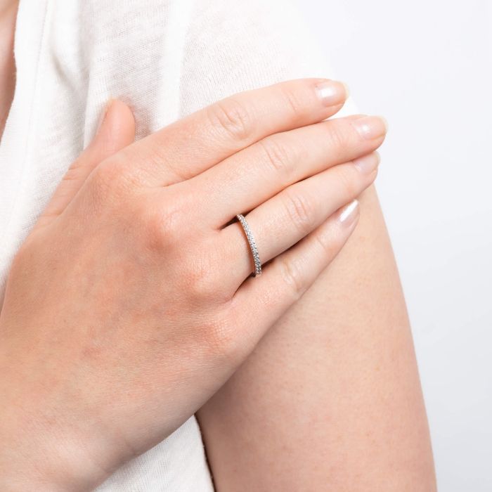 Diamonfire silver ring with zirconia - Carathea jewellers