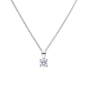 Diamonfire Solitaire Zirconia .75 Carat Pendant