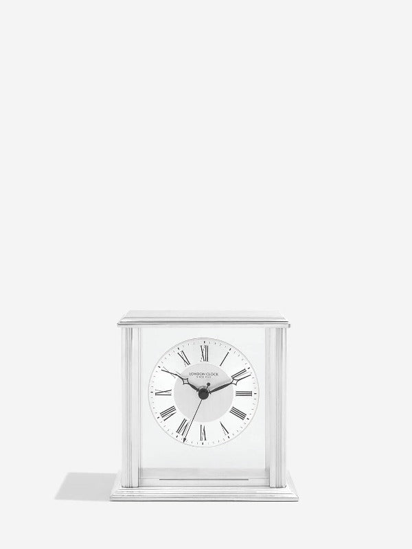 Flat topped glass mantel clock - Carathea