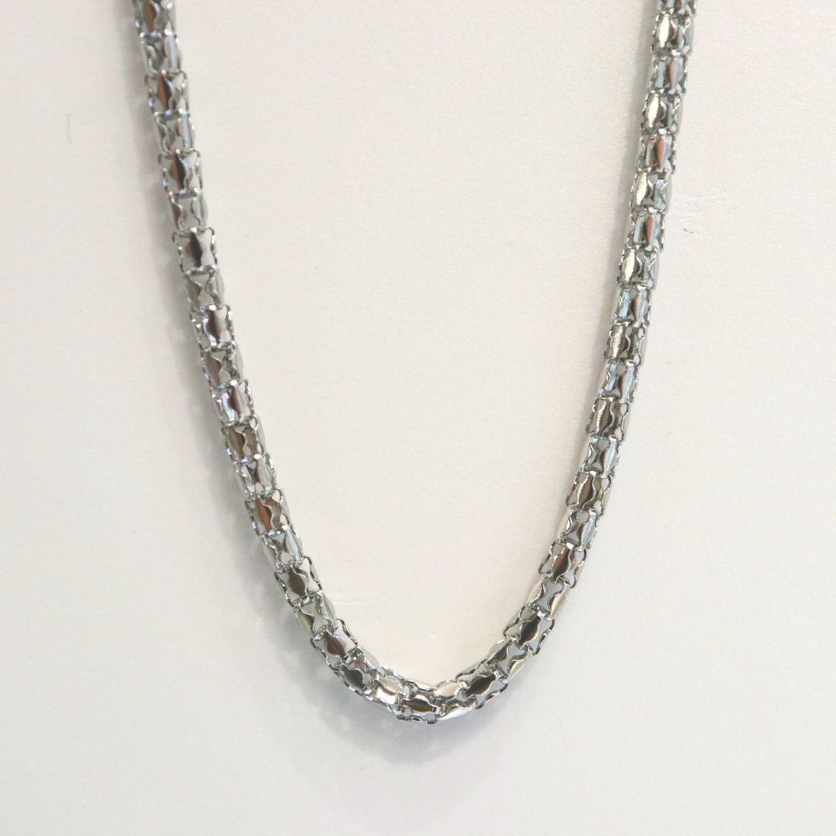 Stainless steel fancy link necklace - Carathea.jewellers