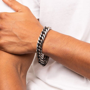 Men's stainless steel heavy-weight bracelet - Carathea jewellers