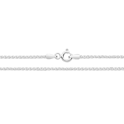 Silver Spiga Chain Anklet