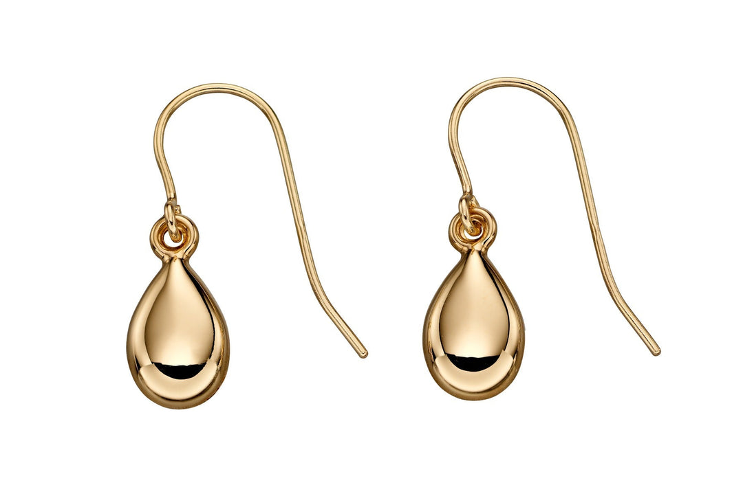 9ct gold teardrop hook earrings | Carathea & Jools Jewellery Bridgwater