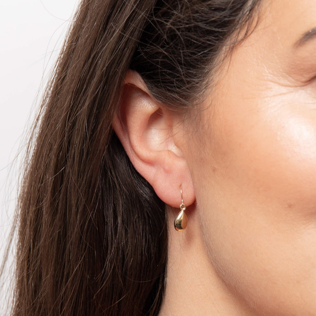 9ct gold teardrop hook earrings | Carathea & Jools Jewellery Bridgwater
