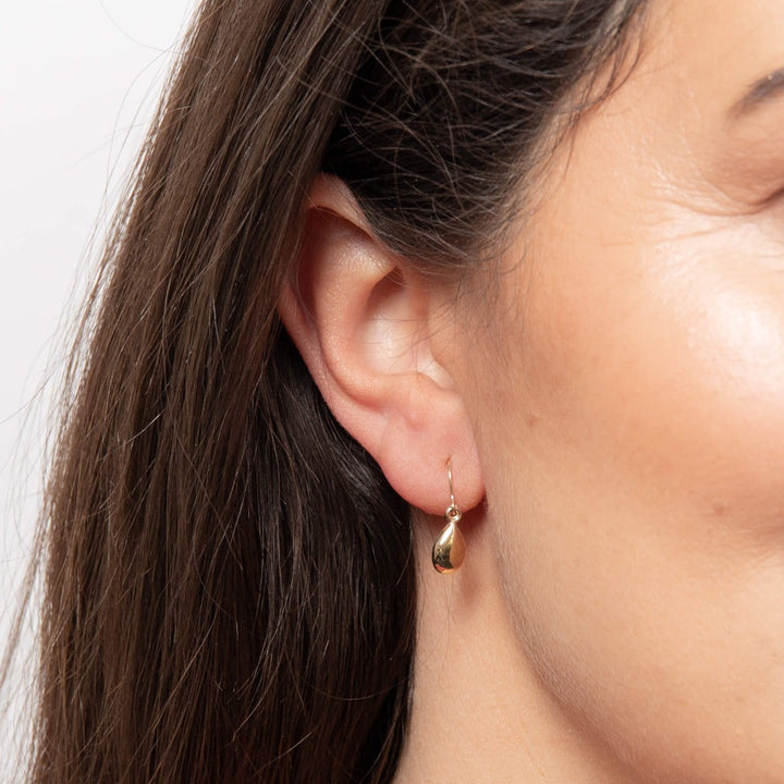 9ct gold teardrop hook earrings | Carathea & Jools Jewellery Bridgwater