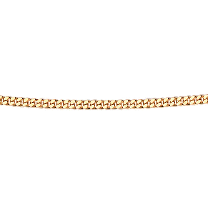 Elements Gold 1mm Diamond Cut Curb Chain 46cm