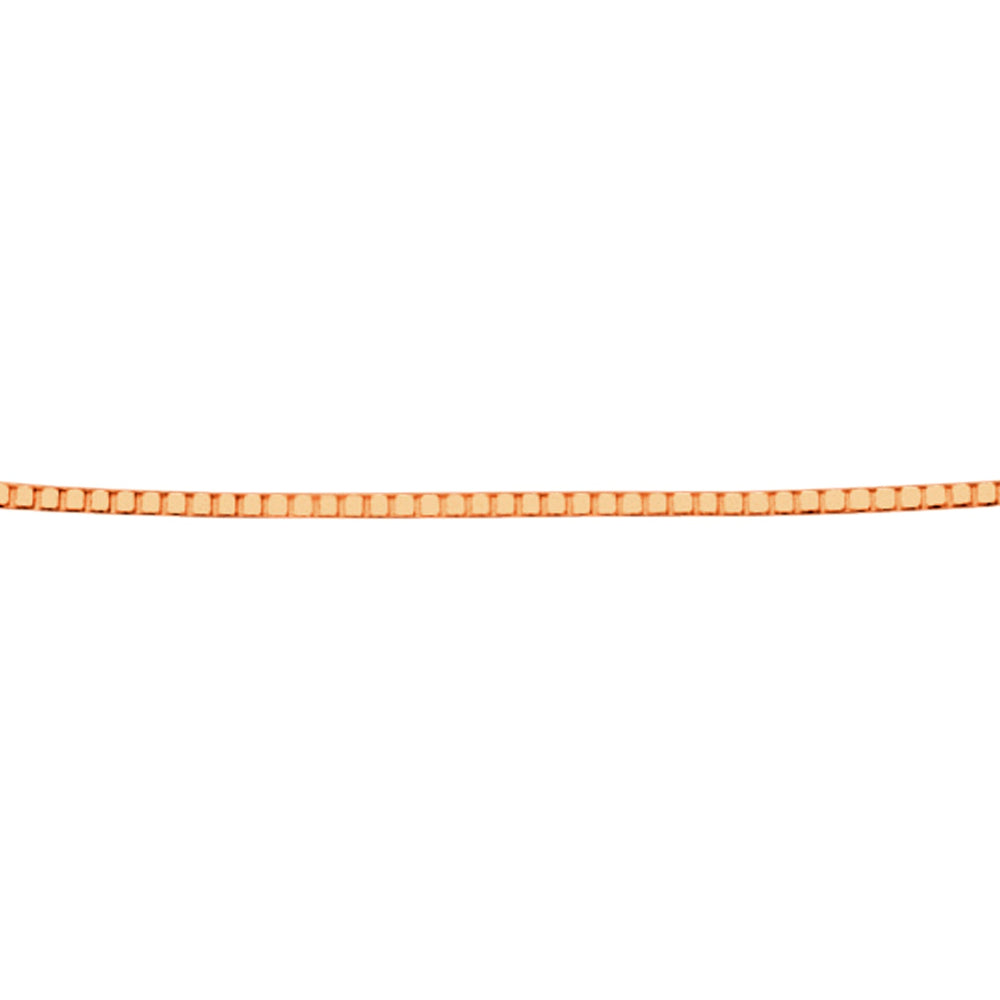 9ct rose gold box chain - Carathea & Jools