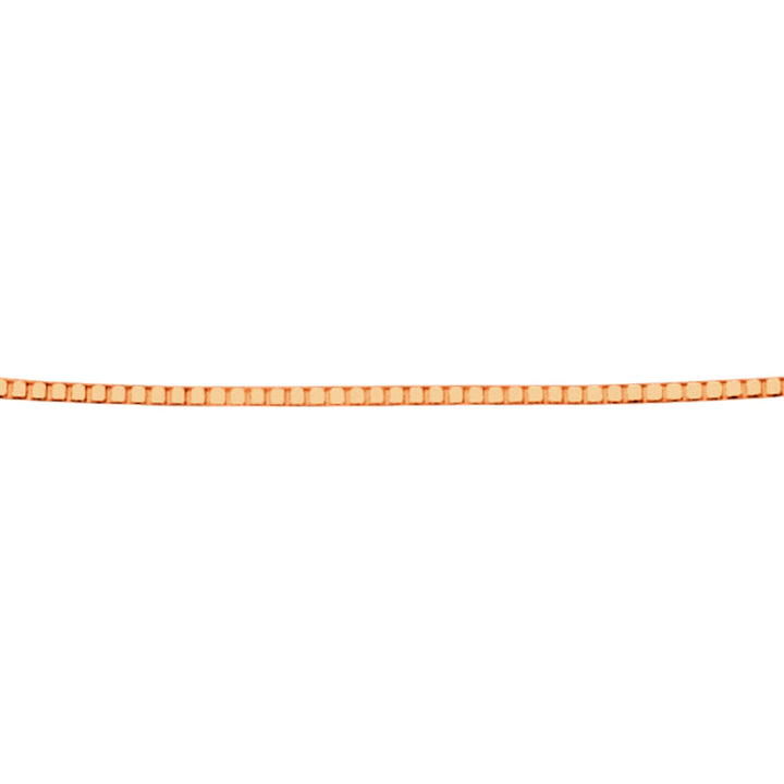 9ct rose gold box chain - Carathea & Jools