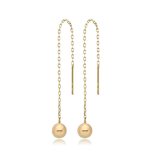 gold threader earrings