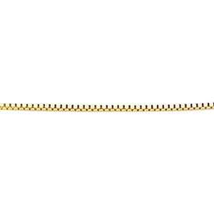 gold ventian box chain - adjustable 16-18" - Carathea jewellers