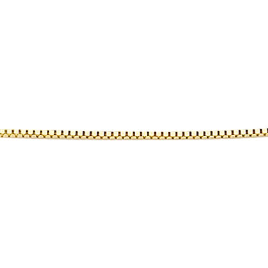 gold ventian box chain - adjustable 16-18" - Carathea jewellers