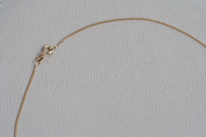 9ct 1.1mm Gold Close Link Curb Chain - Pendant Perfect