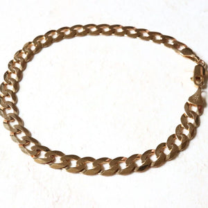 Men's Gold Curb Bracelet Bracelets Carathea Jewellers