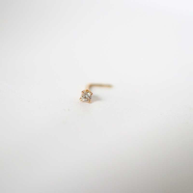 Gold and Real Diamond Nose Stud