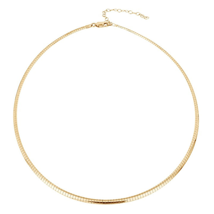 omega necklace in gold plated silver | Carathea