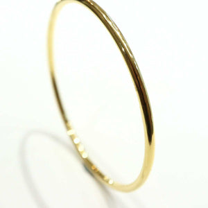 Gold Plated Silver Round Bangle