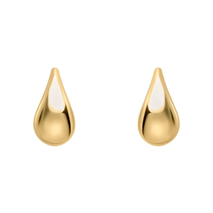 9ct gold teardrop earrings - Carathea jewellers