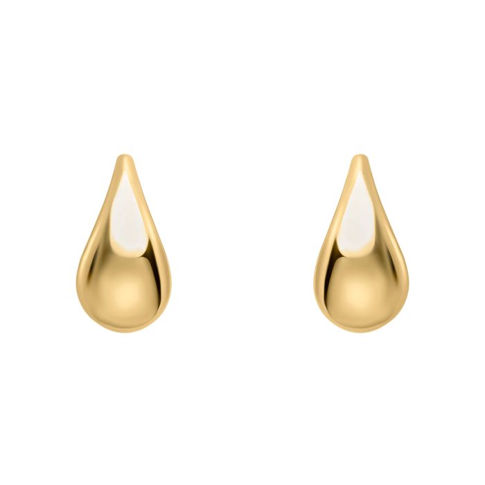 9ct gold teardrop earrings - Carathea jewellers