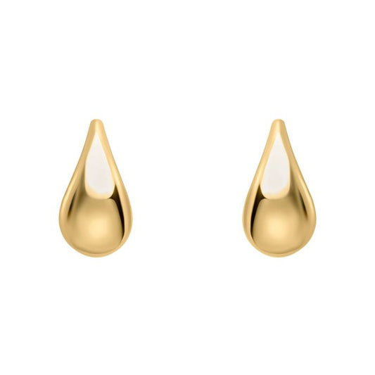 9ct gold teardrop earrings - Carathea jewellers