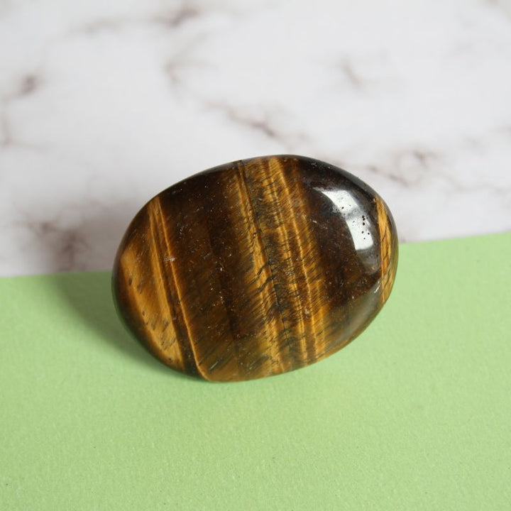 Golden Tiger's Eye Palm Stone