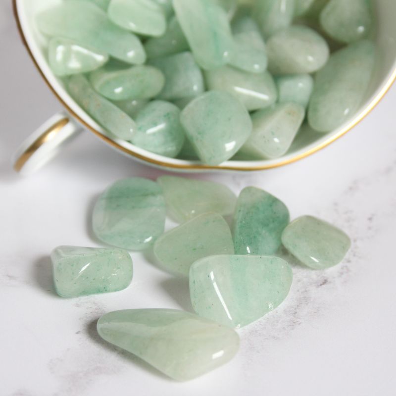 green aventurine tumblestones - Carathea