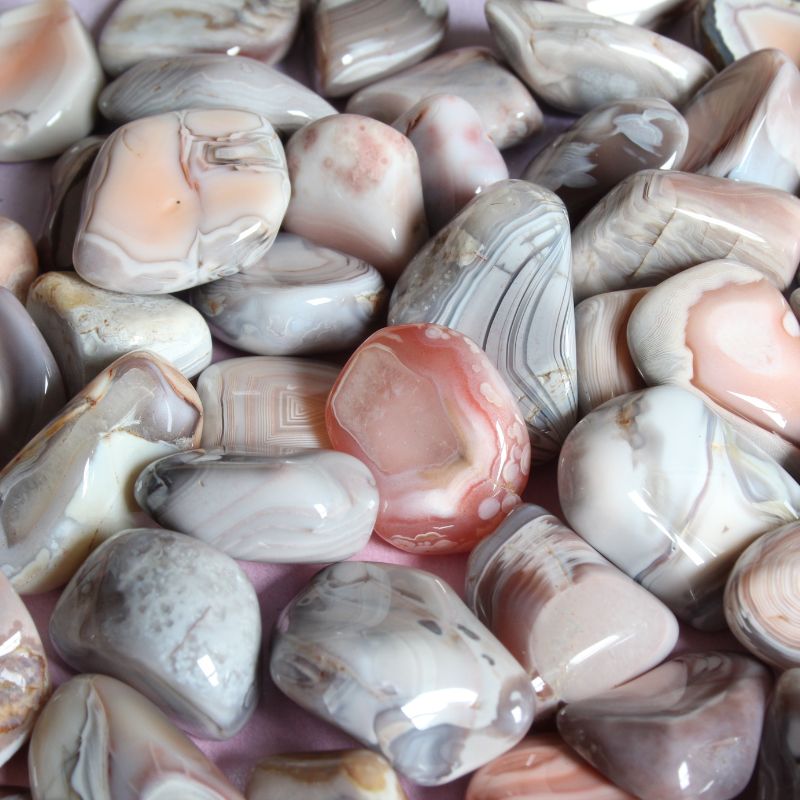 pink and grey tumblestones - Carathea