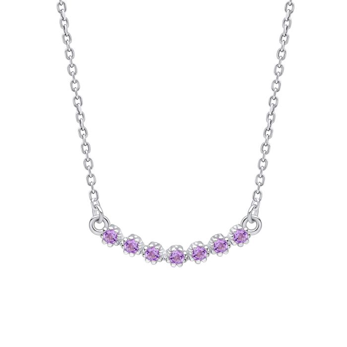 Laura Ashley amethyst and sterling silver necklace.