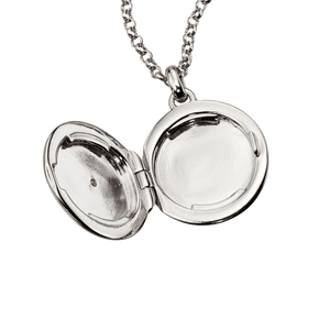 Little Star childrens round locket with diamond Carathea