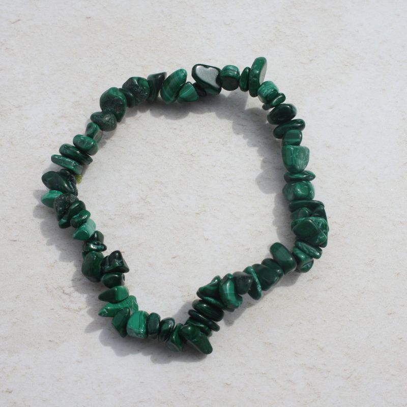 malachite chip bracelet - Carathea