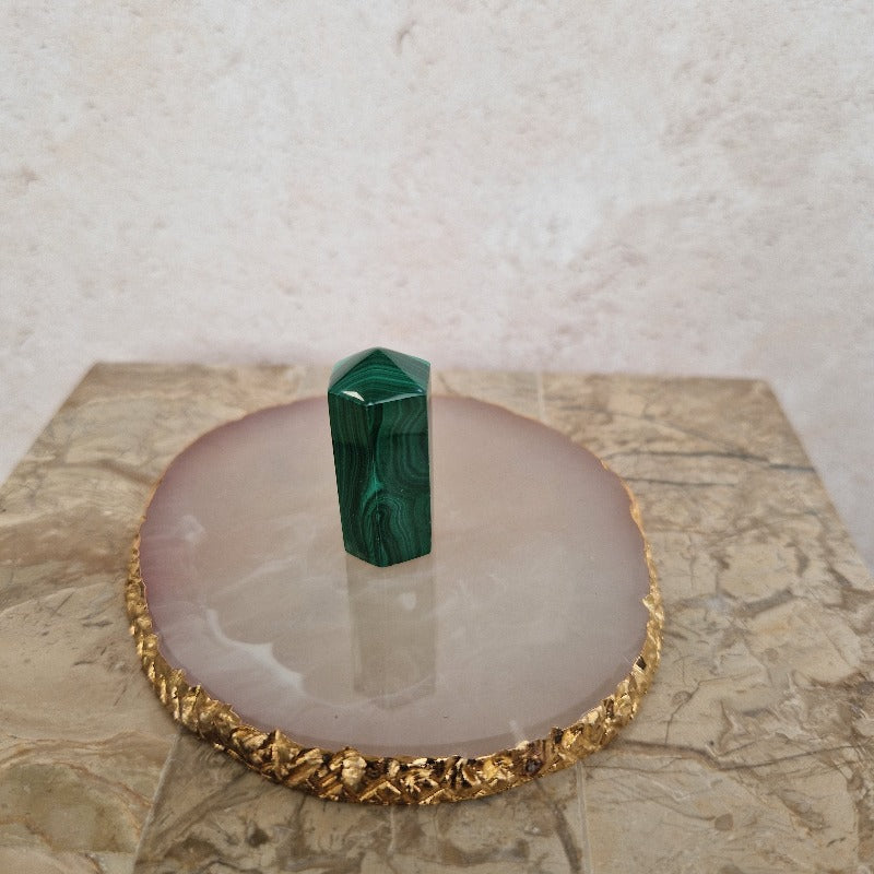 Malachite crystal point - Carathea