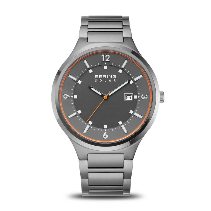 Men's Bering Grey Solar Watch - Carathea Jewellers