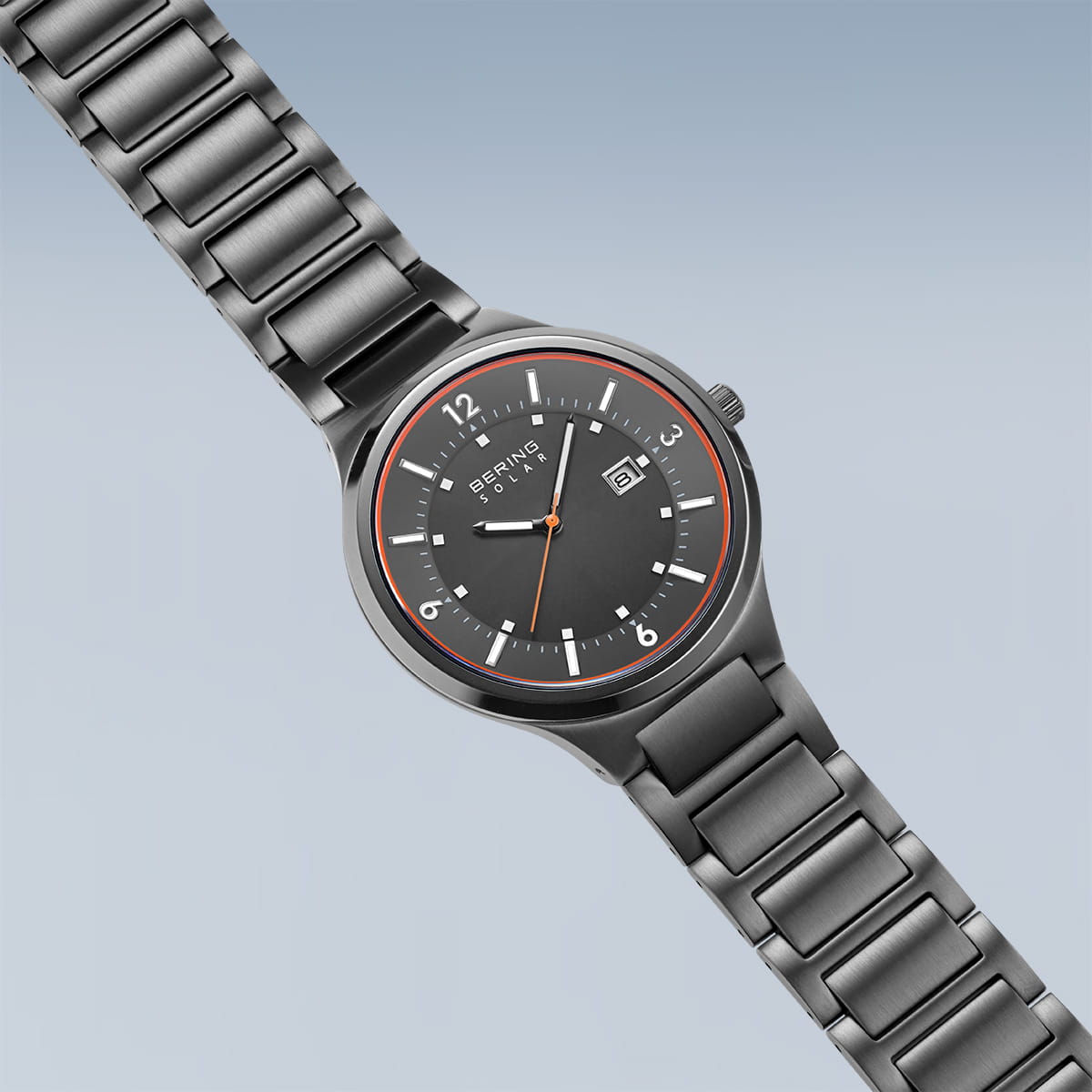 Men's Bering Grey Solar Watch - Carathea Jewellers