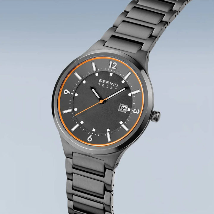 Men's Bering Grey Solar Watch - Carathea Jewellers