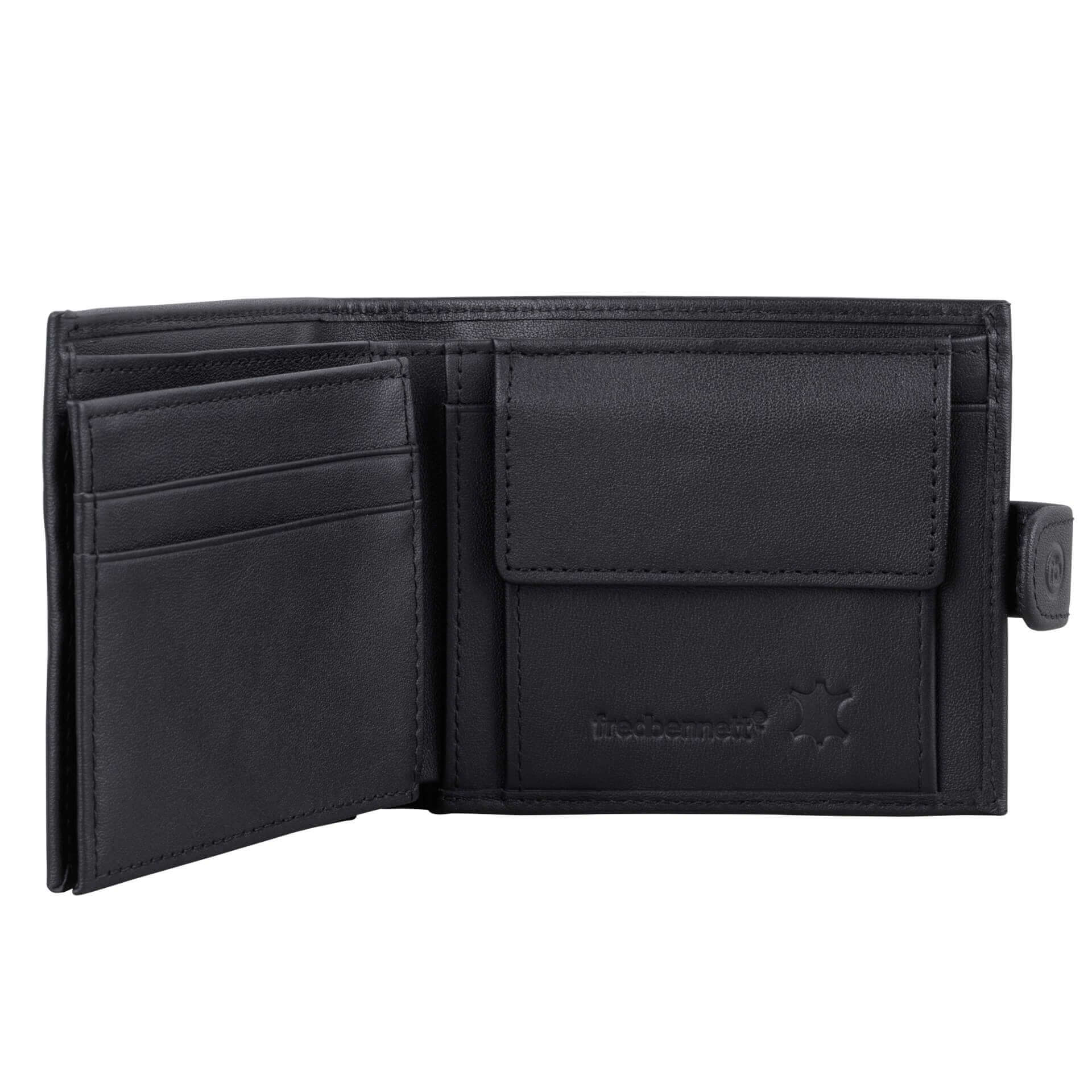 black leather wallet - Carathea jewellers