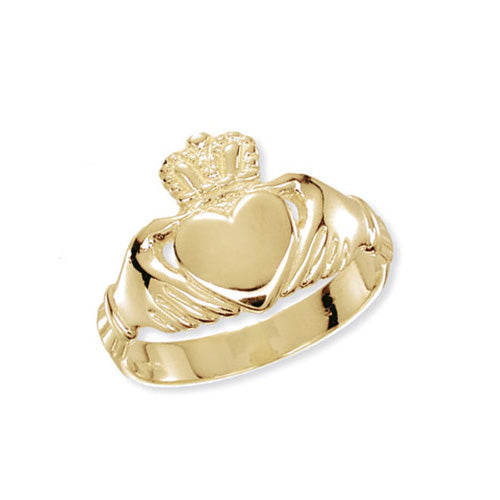 men's gold Claddagh ring - rings Carathea