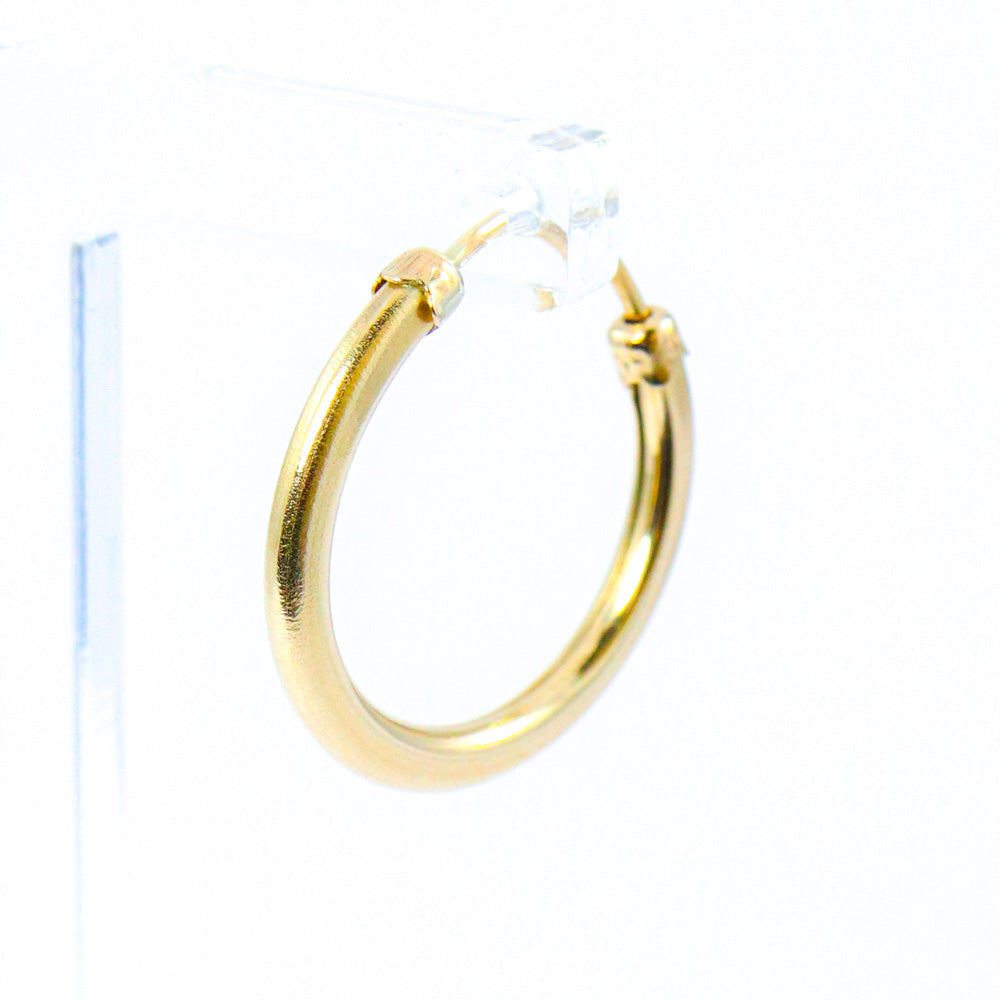 Men's Heavyweight Gold Single Hoop Earring