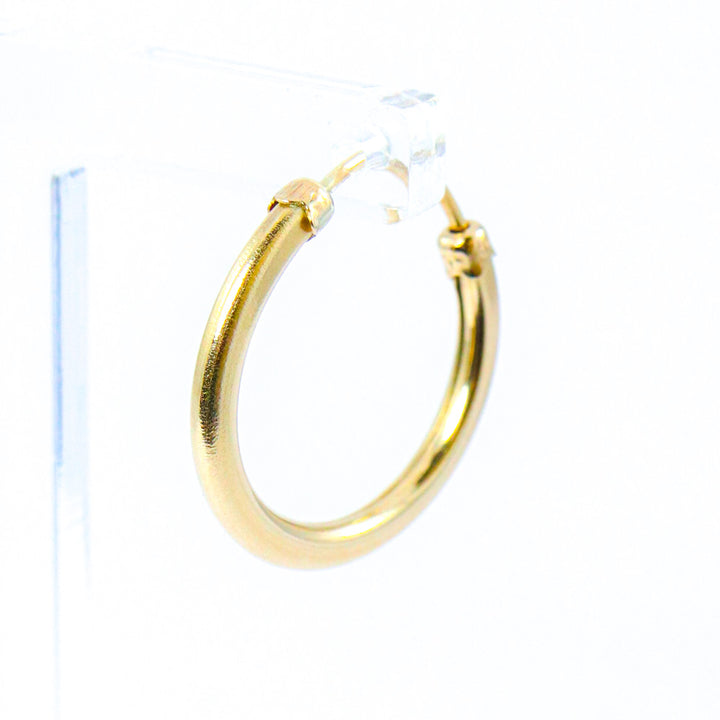 Men's Heavyweight Gold Single Hoop Earring