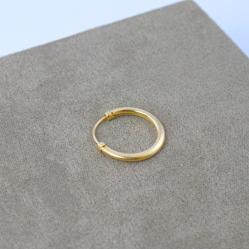 Men's Heavyweight Gold Single Hoop Earring