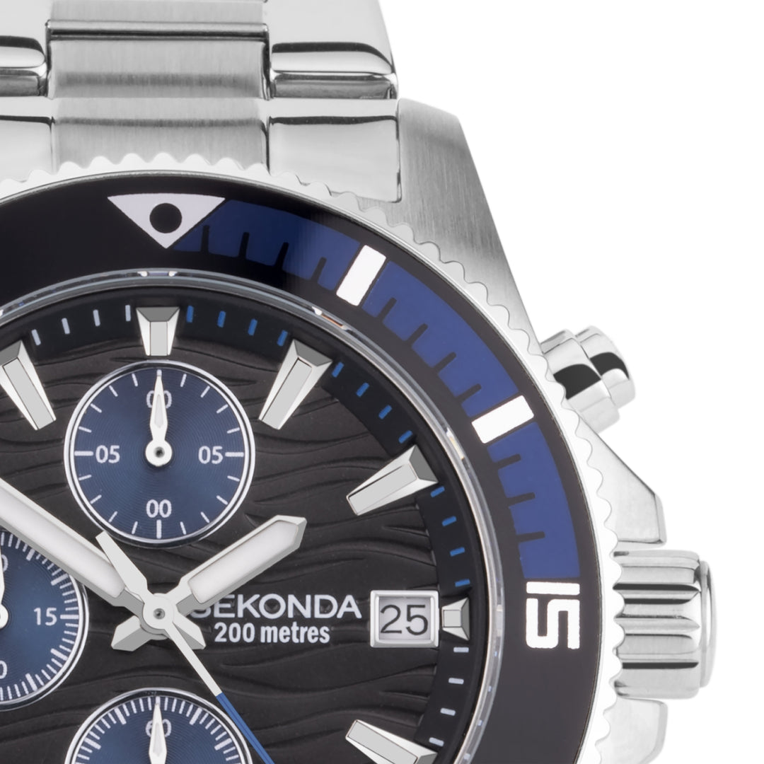 Sekonda Men's Chrono Dive Watch Blue Dial (30116)