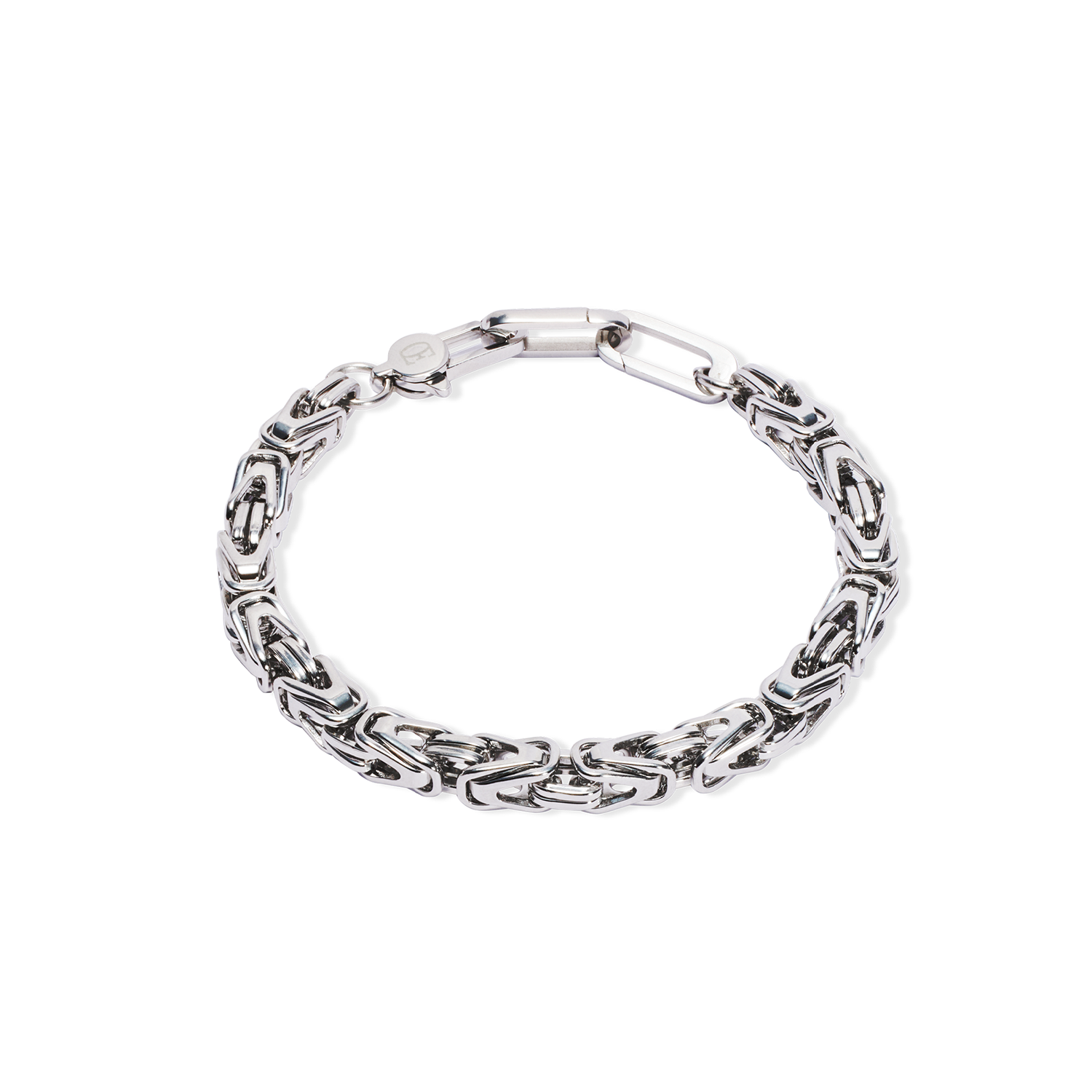 men's steel and hematite cubes bracelet - Carathea jewellers