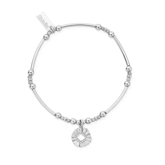 ChloBo Moon Wave Bracelet in Silver