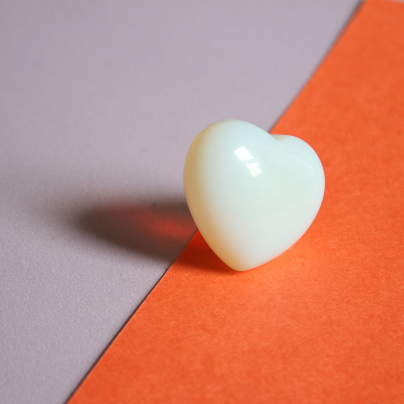 opalite crystal heart - Carathea