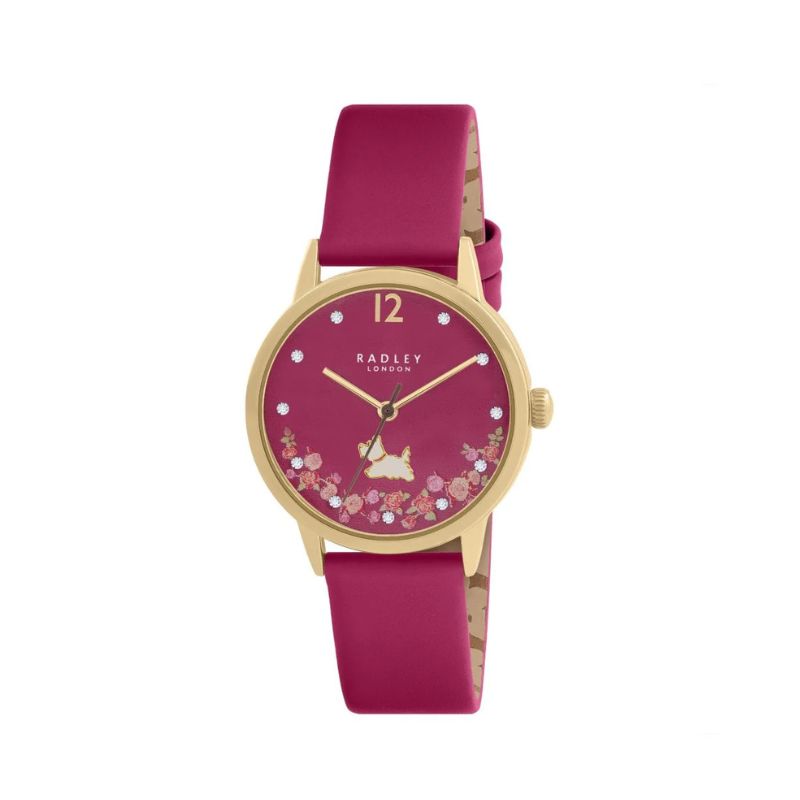 Ladies Radley watch with pink strap and dial - Carathea jewellers