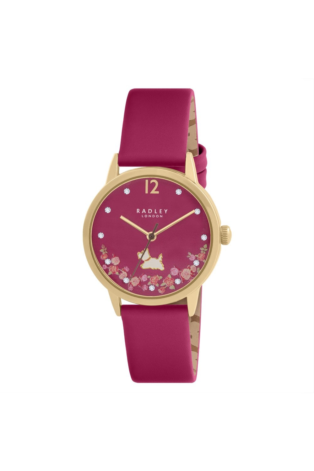 Ladies Radley watch with pink strap and dial - Carathea jewellers